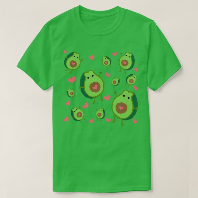 Camiseta El aguacate agudo con el corazón (Diseño del anverso)