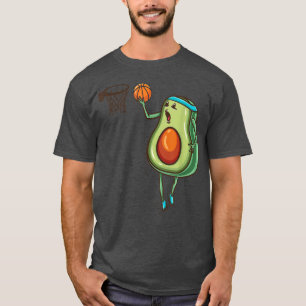 Camiseta El aguacate divertido jugando al baloncesto