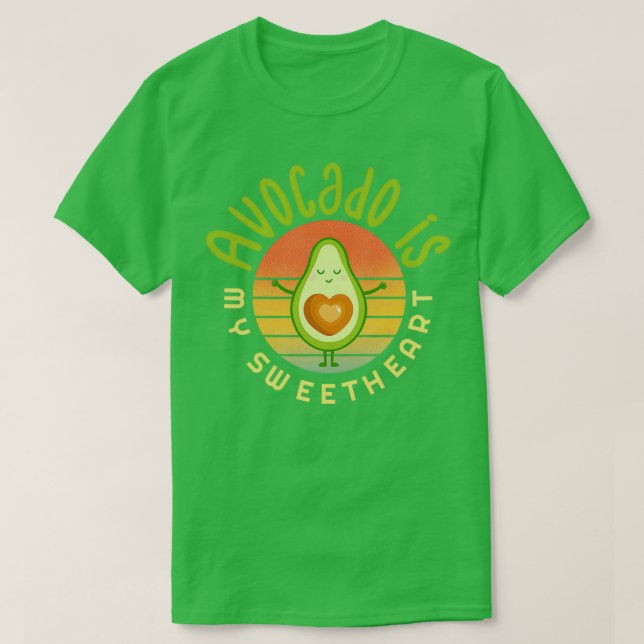 Camiseta El aguacate es mi novia aguacate Regalo Vegan Vege (Diseño del anverso)