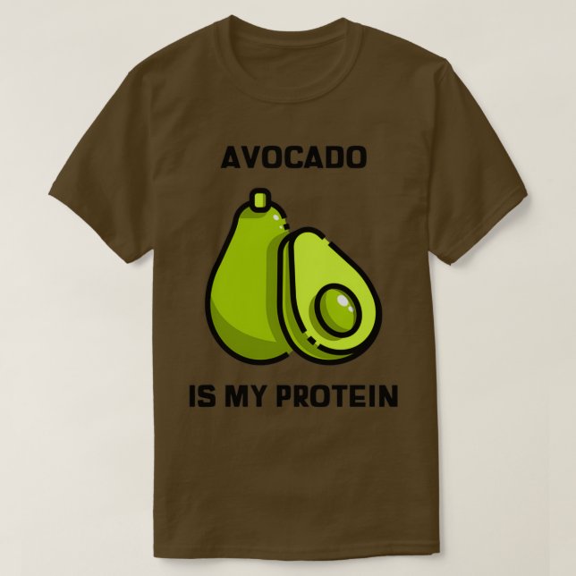 Camiseta El aguacate es mi proteína 1 (Diseño del anverso)