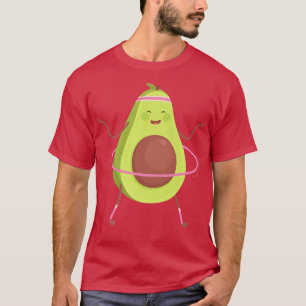Camiseta El aguacate gracioso Doing Hula Hoop