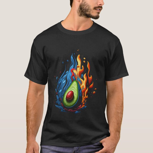 Camiseta El aguacate llama a la dieta vegetariana vegana sa (Anverso)