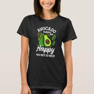 Camiseta El aguacate me hace feliz Guacamole Comida vegana