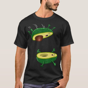 Camiseta El aguacate salta la fruta kawaii