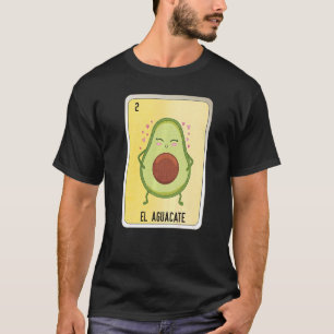 Camiseta El Aguacate Tarjetas de Bingo de Lottery Mexicano