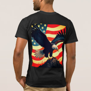 Camiseta El Águila Americana – Alas de Neón de la Nueva Era