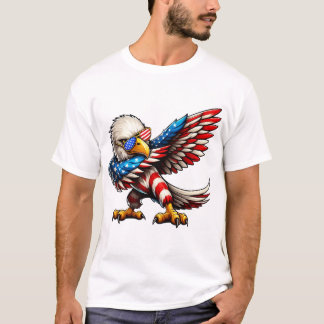 Camiseta El águila calva bandera estadounidense patriótica