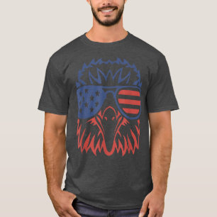 Camiseta El águila calva estadounidense Bandera de Estados