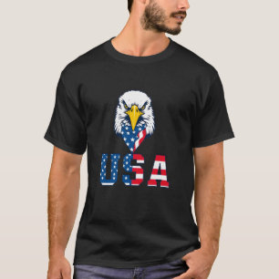 Camiseta El águila calva patriótica de Estados Unidos con b