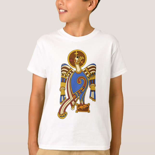 Camiseta El águila celta de San Juan es arte medieval irlan (Anverso)