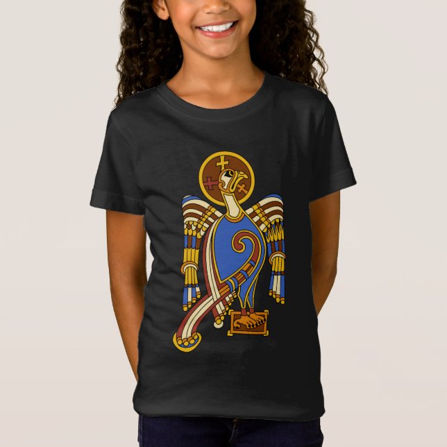 Camiseta El águila celta de San Juan es arte medieval irlan (Anverso)