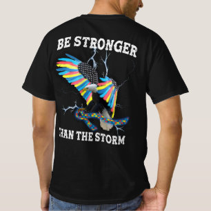 Camiseta El Águila De Conciencia Del Autismo Es Más Fuerte