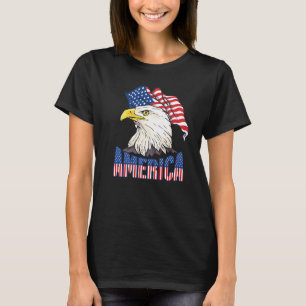 Camiseta El Águila Estadounidense Orgullo 4 De Julio Sam Li
