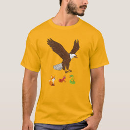 Camiseta El águila majestuosa crece a través de un cielo to