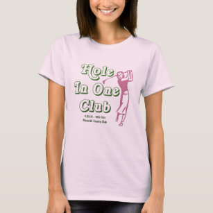 Camiseta El agujero de la mujer en un golf modificado para