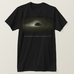 Camiseta El agujero negro de Jean-Pierre Luminet (1979)