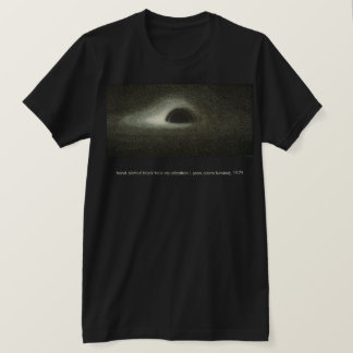 Camiseta El agujero negro de Jean-Pierre Luminet (1979)