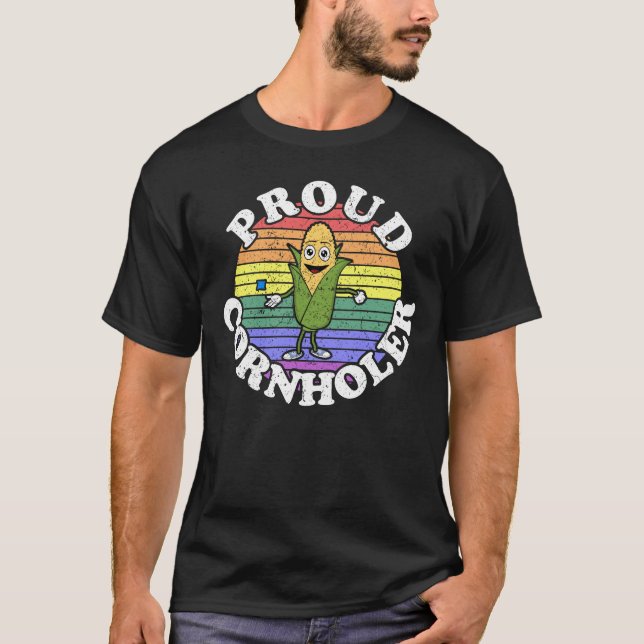 Camiseta El agujero negro del orgullo LGBT retro (Anverso)