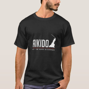 Camiseta El Aikido Puso El Daño En La Armonía De La Talla M