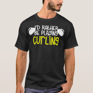 Camiseta El Ajedrez En Ice Id Antes De Jugar A Curling