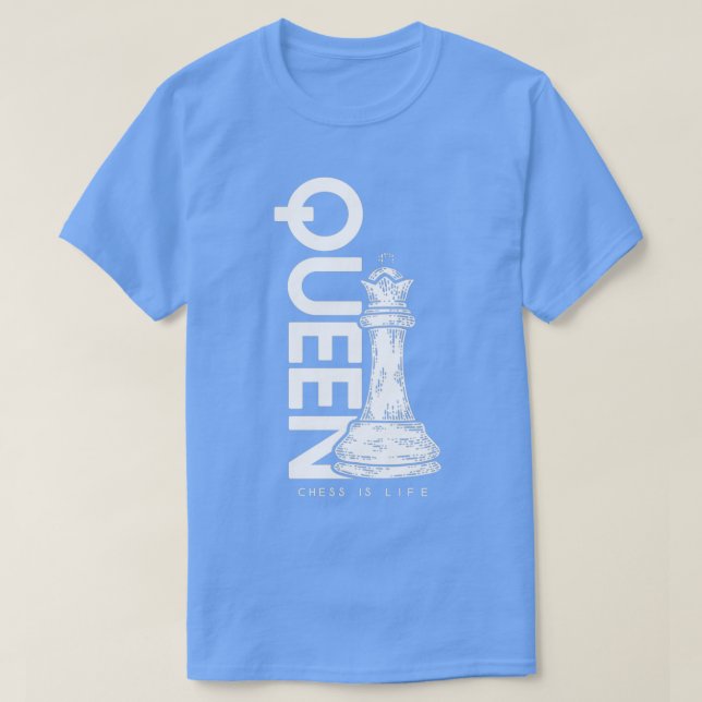Camiseta El ajedrez es la reina de la vida (2) (Diseño del anverso)