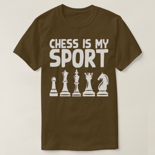 Camiseta El ajedrez es mi deporte 1 (Diseño del anverso)