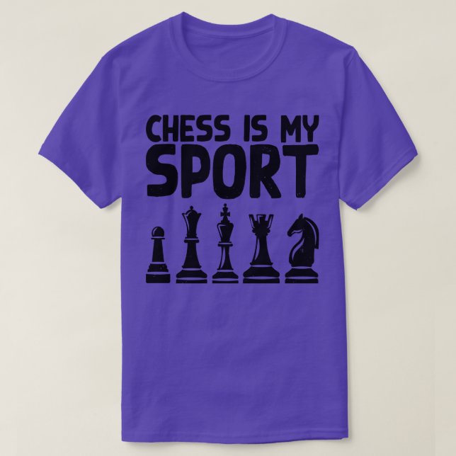 Camiseta El ajedrez es mi deporte 1 (Diseño del anverso)