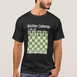 Camiseta El ajedrez es vida - Defensa siciliana
