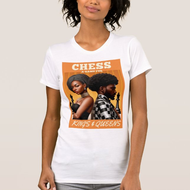 Camiseta El ajedrez es vida - Reyes y reinas (Anverso)