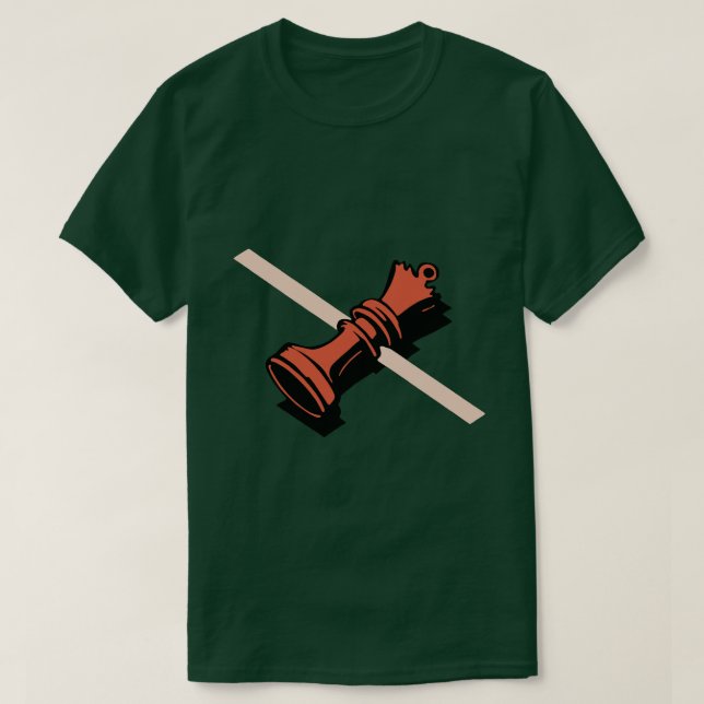 Camiseta El ajedrez gambito de la reina (Diseño del anverso)
