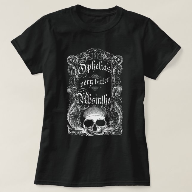 Camiseta El ajenjo muy amargo de Ofelia (Diseño del anverso)