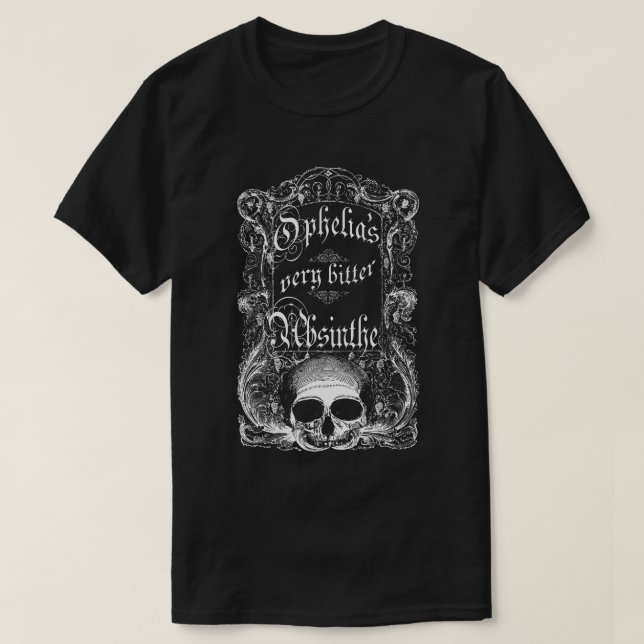 Camiseta El ajenjo muy amargo de Ofelia (Diseño del anverso)