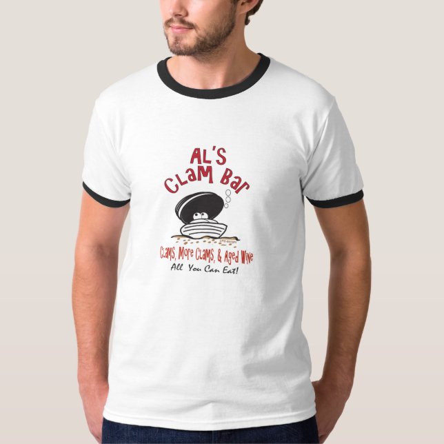 Camiseta ¡El Al muy posee la barra de la almeja! (Anverso)