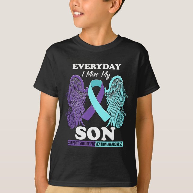Camiseta El ala púrpura verde azulada Miss Amor La Prevenci (Anverso)