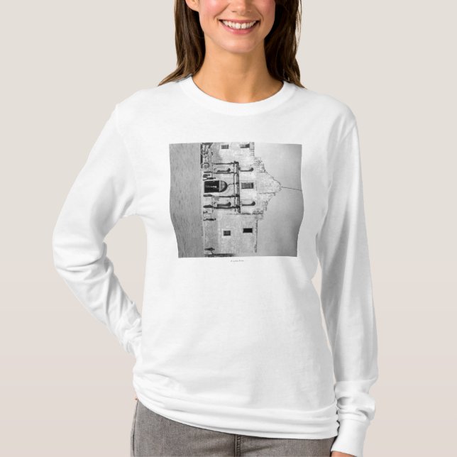 Camiseta El Álamo en San Antonio, fotografía #1 de TX (Anverso)