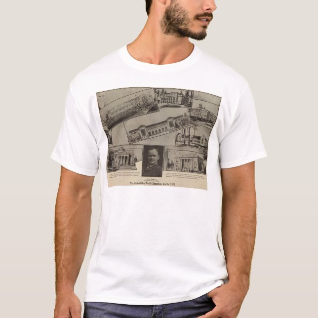 Camiseta El Alaska-Yukón Exposition pacífica, Seattle, 1909 (Anverso)