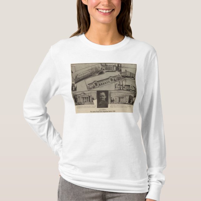 Camiseta El Alaska-Yukón Exposition pacífica, Seattle, 1909 (Anverso)