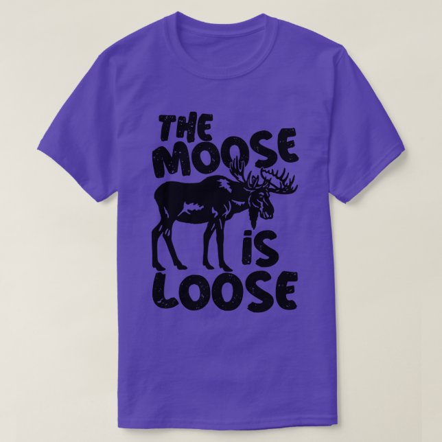 Camiseta El alce de alce toro es gracioso (Diseño del anverso)