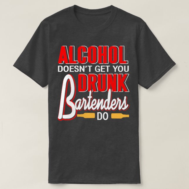 Camiseta El alcohol no te lleva a emborracharse. (Diseño del anverso)