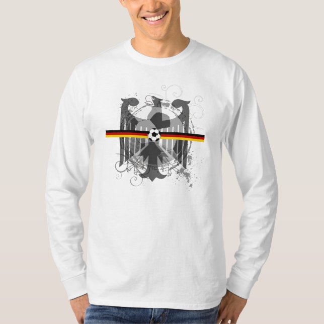 Camiseta El alemán del fútbol de Eagle aviva los regalos y (Anverso)