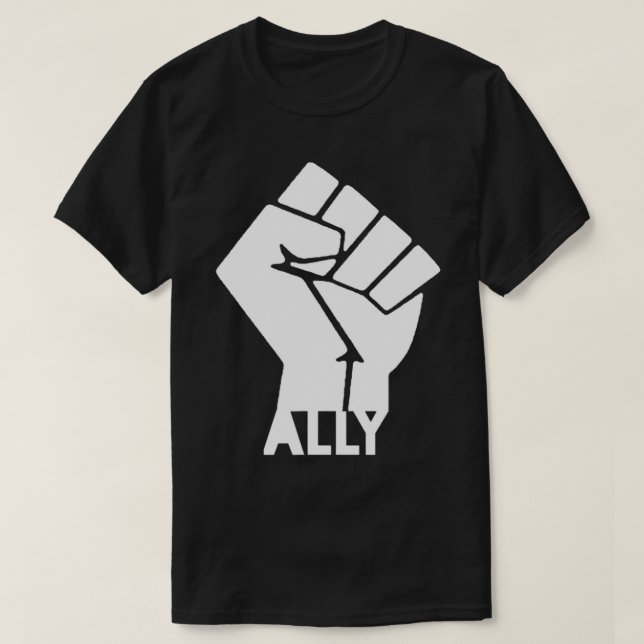Camiseta El aliado blanco, las vidas negras importan (Diseño del anverso)