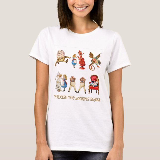CAMISETA EL ALICIO A TRAVÉS DE LA CRISTAL (Anverso)