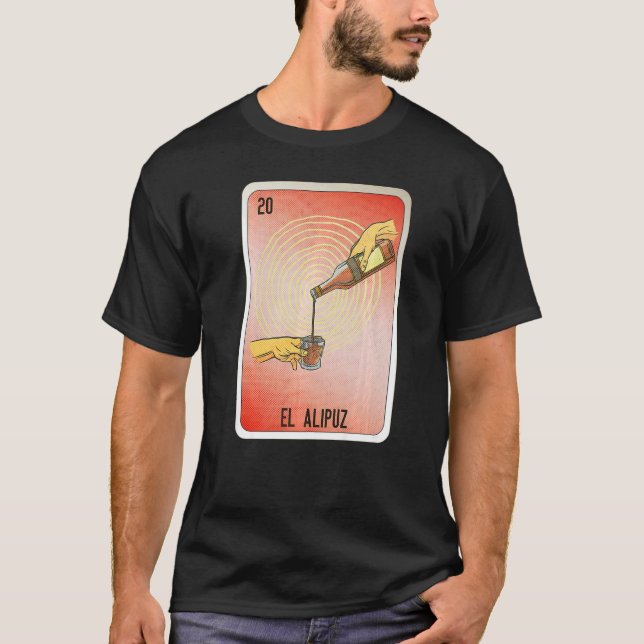 Camiseta El Alipuz Mexican Slang Lottery Bingo Cards   (Anverso)