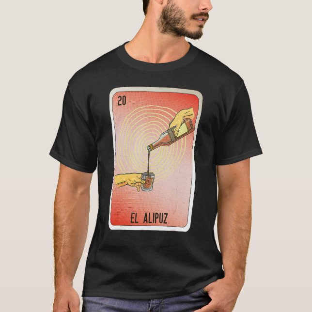 Camiseta El Alipuz Mexican Slang Lottery Bingo Cards (Anverso)