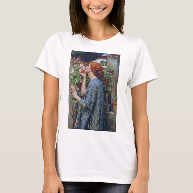 Camiseta El alma del Rosa, John William Waterhouse (Anverso)