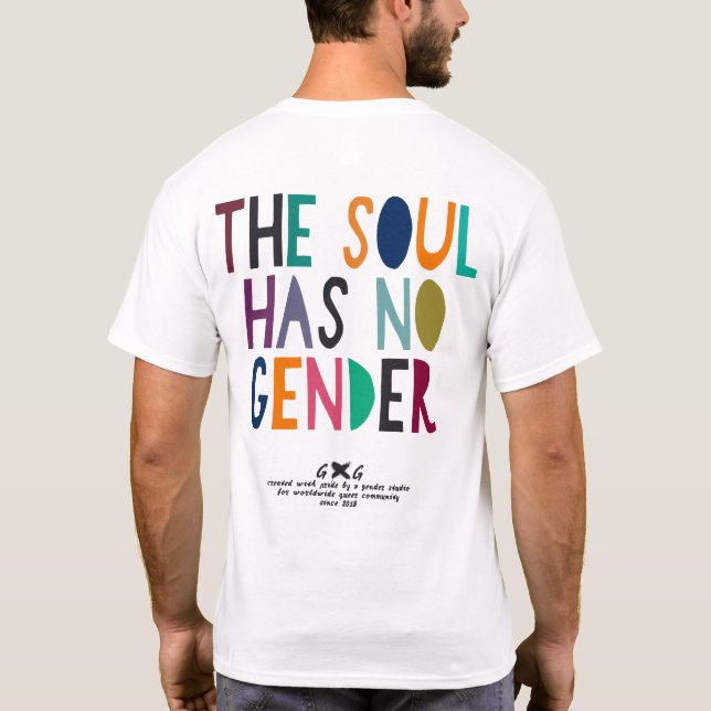 Camiseta El alma no tiene género Paper Light, no binario (Reverso)