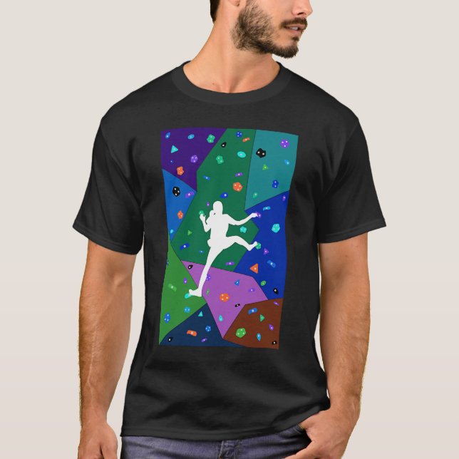 Camiseta El alpinismo del muro escalando peñones mujeres ni (Anverso)