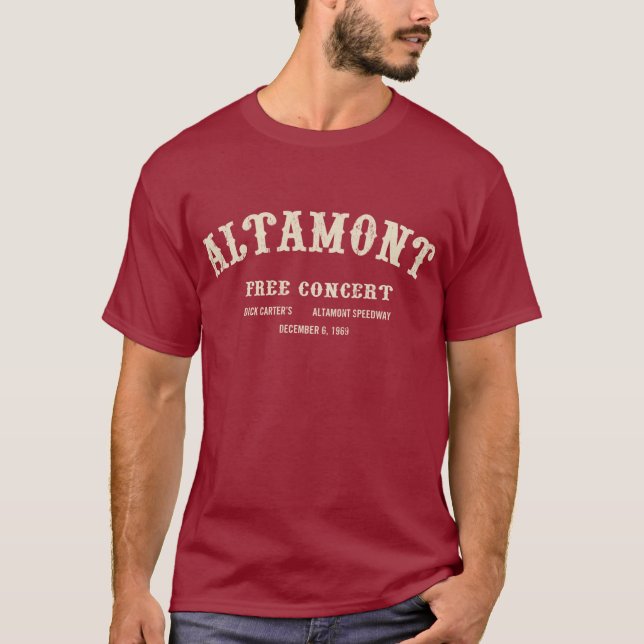 Camiseta el altamont libera concierto (Anverso)
