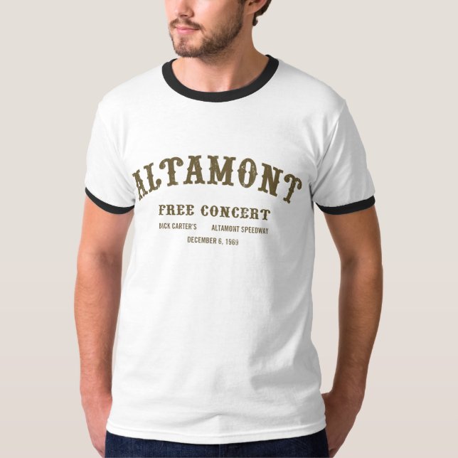 Camiseta el altamont libera concierto (Anverso)