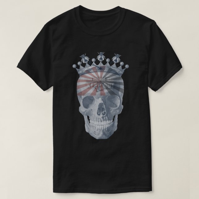 Camiseta El alto voltaje de las abejas del ancla de la (Diseño del anverso)
